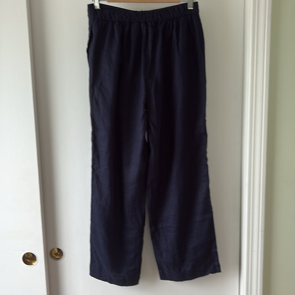 Boden Navy Blue Hampstead Linen Trousers 6P - Picture 8 of 15